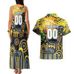 Personalised NAIDOC Week 2025 Cowboys Rugby Couples Matching Tank Maxi Dress and Hawaiian Shirt Aboriginal Dot Painting