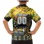 Personalised NAIDOC Week 2025 Cowboys Rugby Family Matching Mermaid Dress and Hawaiian Shirt Aboriginal Dot Painting