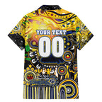 Personalised NAIDOC Week 2025 Cowboys Rugby Family Matching Mermaid Dress and Hawaiian Shirt Aboriginal Dot Painting