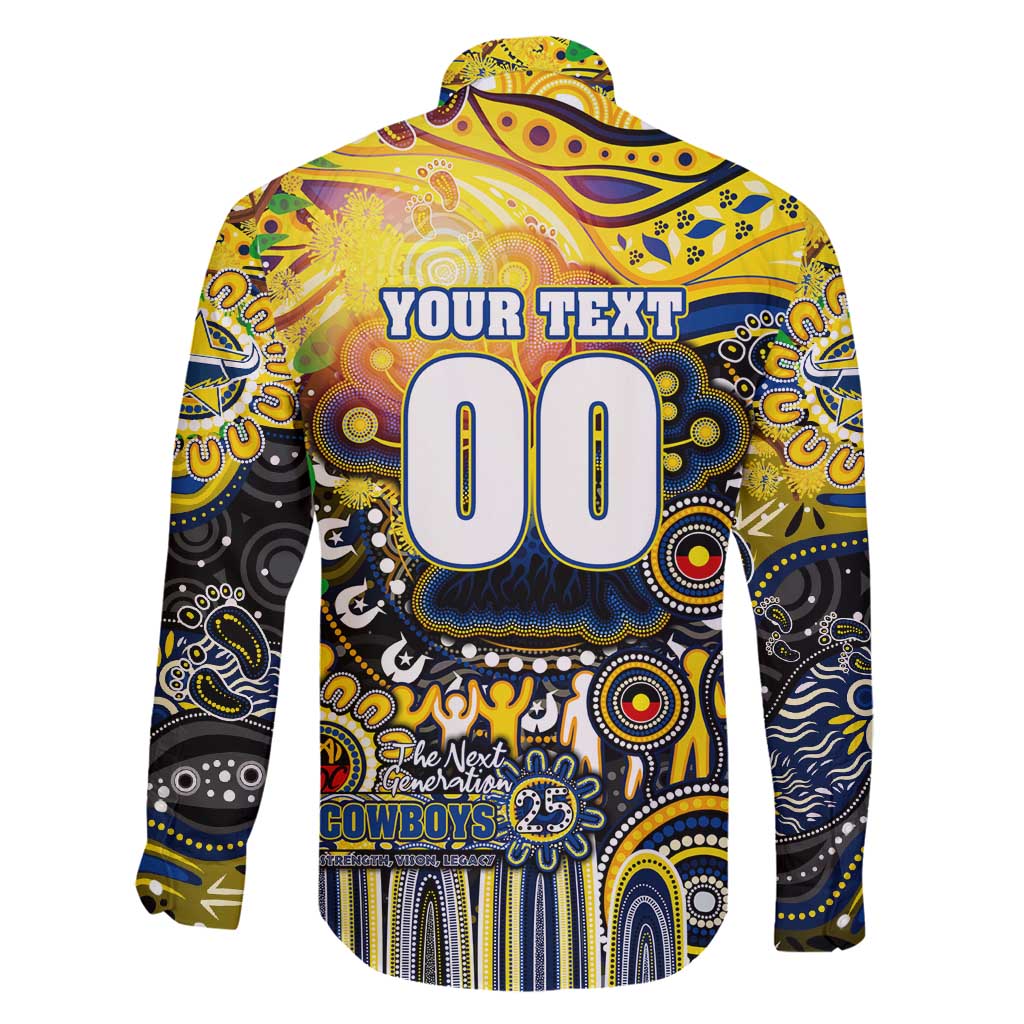 Personalised NAIDOC Week 2025 Cowboys Rugby Family Matching Tank Maxi Dress and Hawaiian Shirt Aboriginal Dot Painting