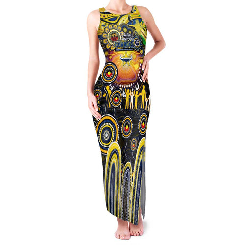 Personalised NAIDOC Week 2025 Cowboys Rugby Family Matching Tank Maxi Dress and Hawaiian Shirt Aboriginal Dot Painting