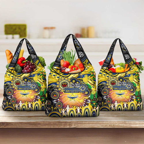 NAIDOC Week 2025 Cowboys Rugby Grocery Bag Aboriginal Dot Painting