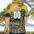 Personalised NAIDOC Week 2025 Cowboys Rugby Hawaiian Shirt Aboriginal Dot Painting