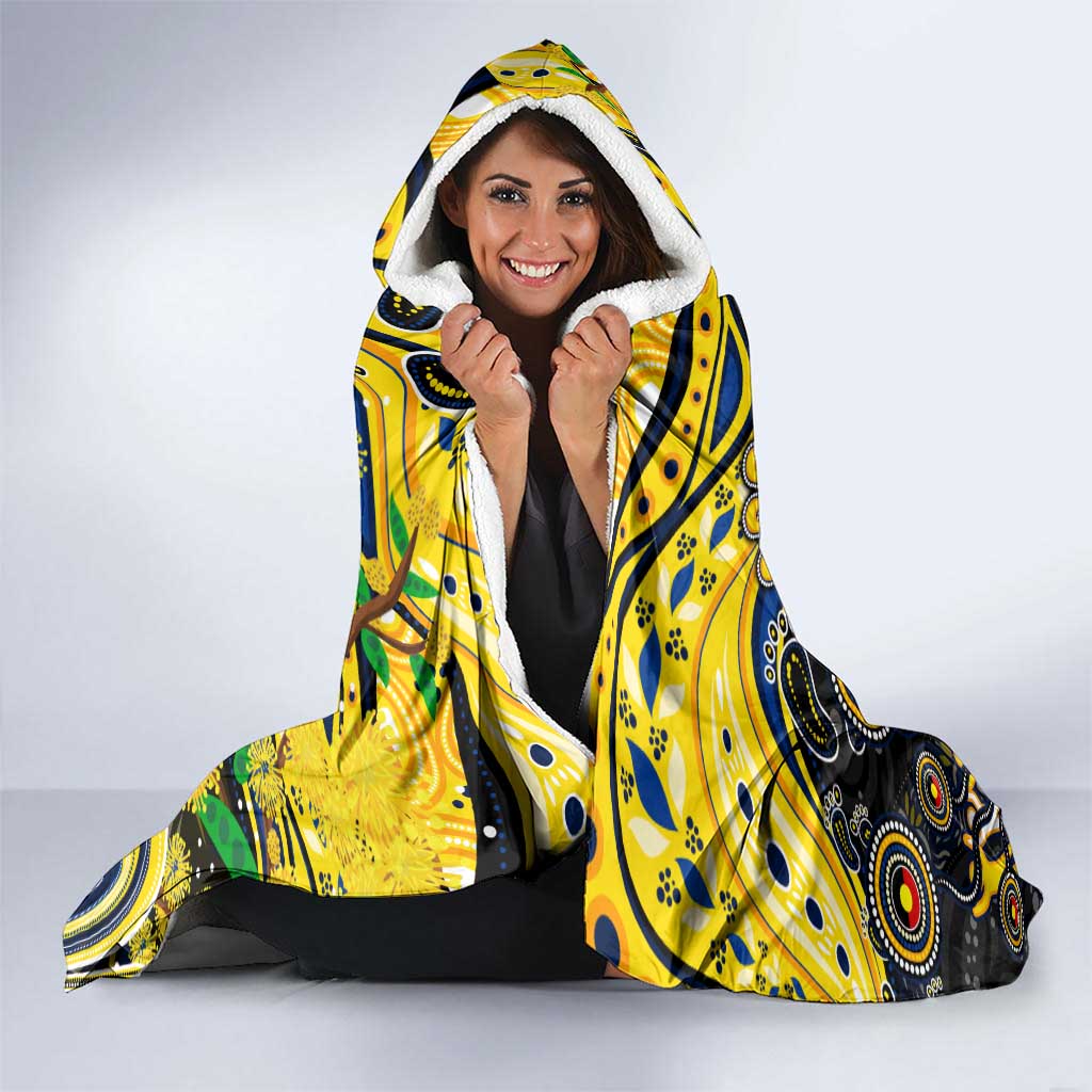 NAIDOC Week 2025 Cowboys Rugby Hooded Blanket Aboriginal Dot Painting