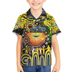 Personalised NAIDOC Week 2025 Cowboys Rugby Kid Hawaiian Shirt Aboriginal Dot Painting
