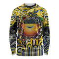 Personalised NAIDOC Week 2025 Cowboys Rugby Long Sleeve Shirt Aboriginal Dot Painting