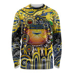 Personalised NAIDOC Week 2025 Cowboys Rugby Long Sleeve Shirt Aboriginal Dot Painting