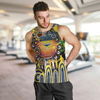 Personalised NAIDOC Week 2025 Cowboys Rugby Men Tank Top Aboriginal Dot Painting