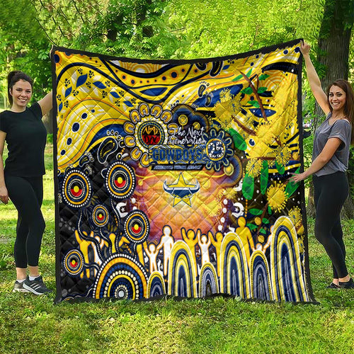 NAIDOC Week 2025 Cowboys Rugby Quilt Aboriginal Dot Painting