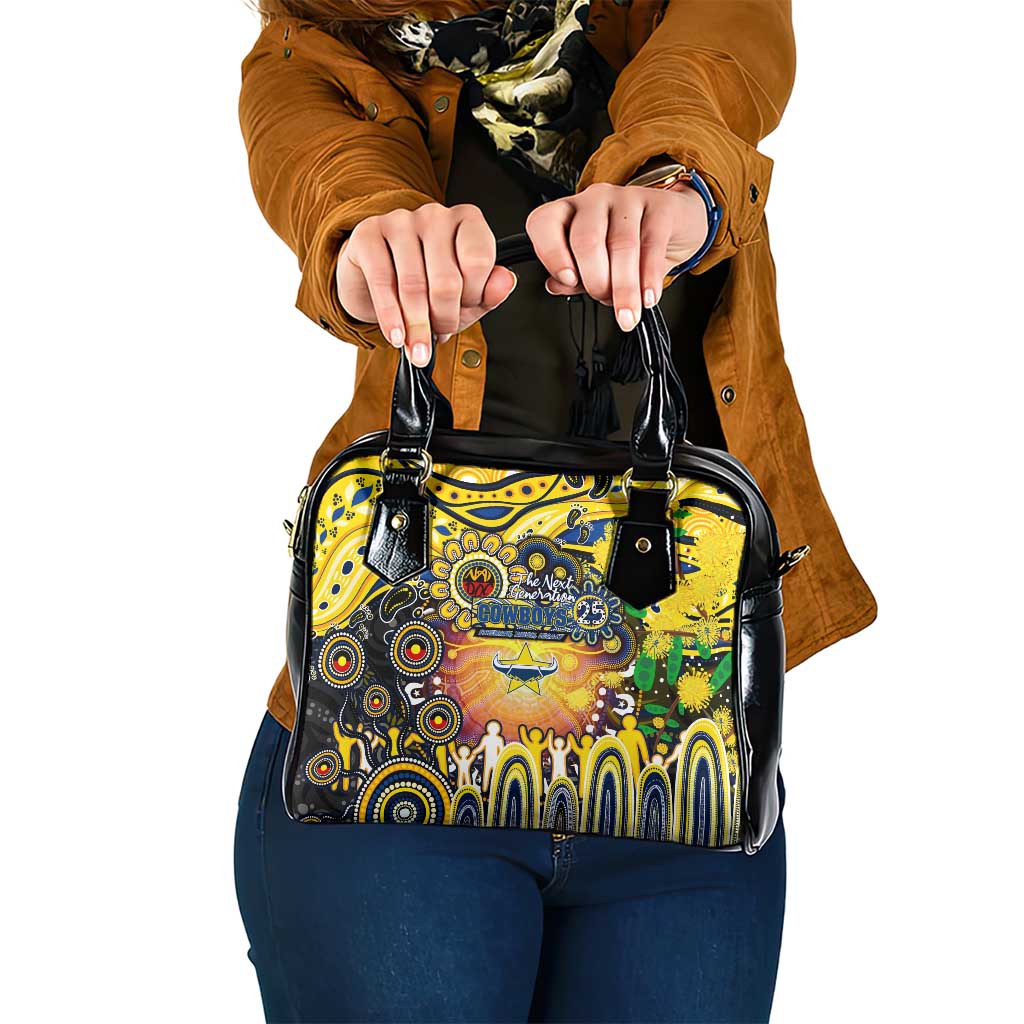 NAIDOC Week 2025 Cowboys Rugby Shoulder Handbag Aboriginal Dot Painting