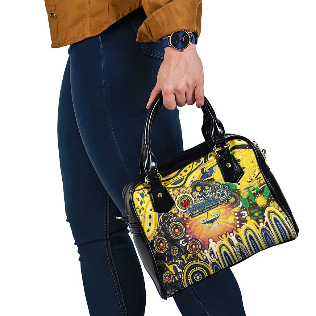 NAIDOC Week 2025 Cowboys Rugby Shoulder Handbag Aboriginal Dot Painting