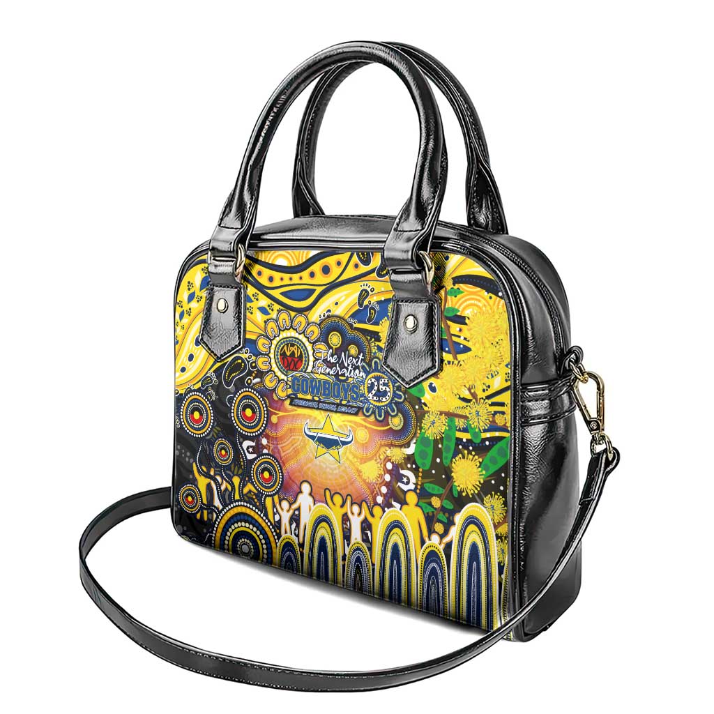 NAIDOC Week 2025 Cowboys Rugby Shoulder Handbag Aboriginal Dot Painting