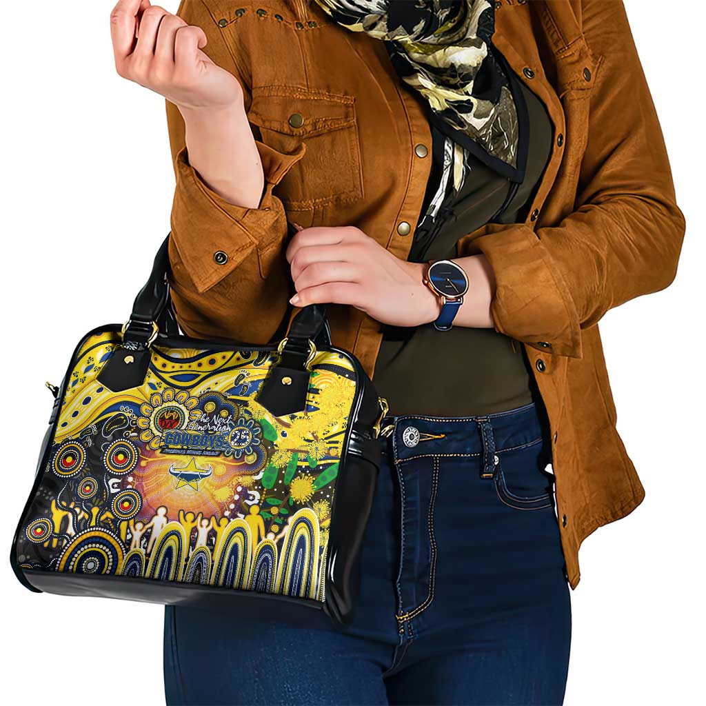 NAIDOC Week 2025 Cowboys Rugby Shoulder Handbag Aboriginal Dot Painting