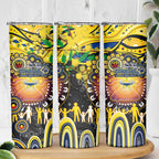 NAIDOC Week 2025 Cowboys Rugby Skinny Tumbler Aboriginal Dot Painting
