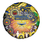 NAIDOC Week 2025 Cowboys Rugby Spare Tire Cover Aboriginal Dot Painting