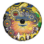 NAIDOC Week 2025 Cowboys Rugby Spare Tire Cover Aboriginal Dot Painting