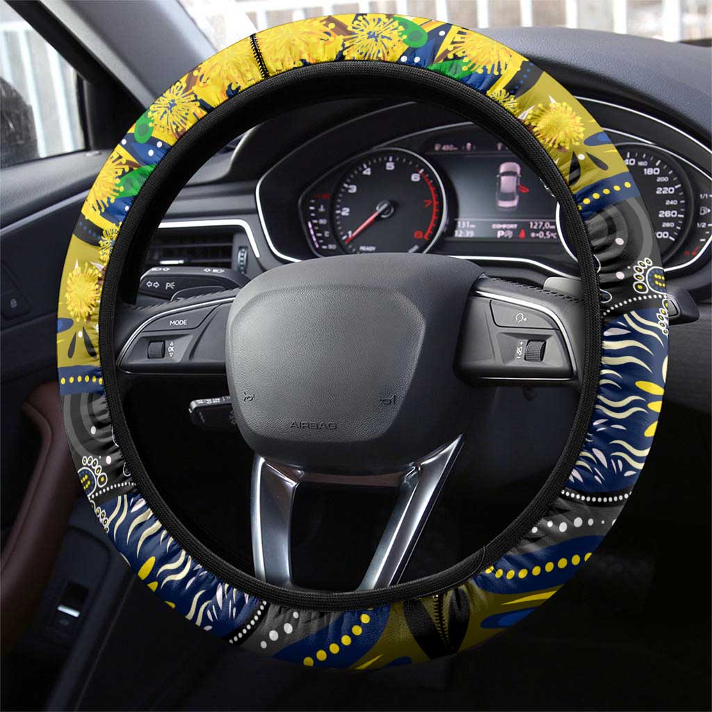 NAIDOC Week 2025 Cowboys Rugby Steering Wheel Cover Aboriginal Dot Painting