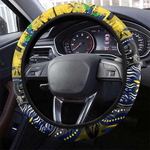 NAIDOC Week 2025 Cowboys Rugby Steering Wheel Cover Aboriginal Dot Painting