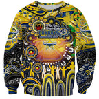 Personalised NAIDOC Week 2025 Cowboys Rugby Sweatshirt Aboriginal Dot Painting