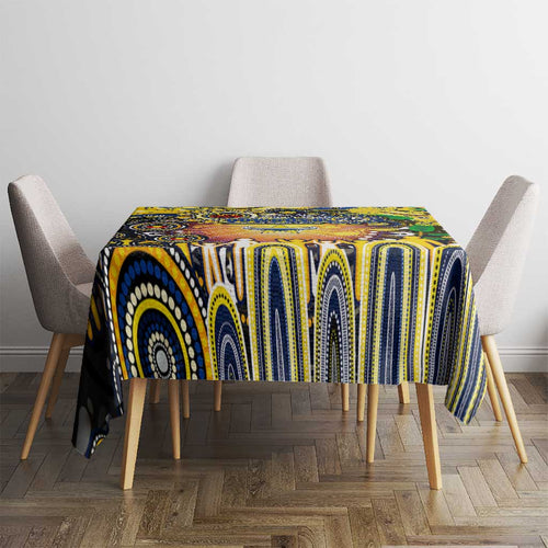 NAIDOC Week 2025 Cowboys Rugby Tablecloth Aboriginal Dot Painting