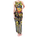 Personalised NAIDOC Week 2025 Cowboys Rugby Tank Maxi Dress Aboriginal Dot Painting