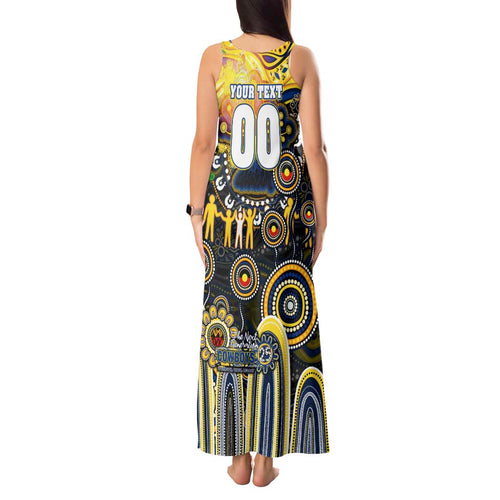 Personalised NAIDOC Week 2025 Cowboys Rugby Tank Maxi Dress Aboriginal Dot Painting