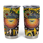 NAIDOC Week 2025 Cowboys Rugby Tumbler Cup Aboriginal Dot Painting
