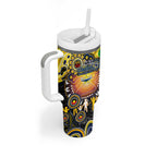 NAIDOC Week 2025 Cowboys Rugby Tumbler With Handle Aboriginal Dot Painting