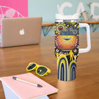 NAIDOC Week 2025 Cowboys Rugby Tumbler With Handle Aboriginal Dot Painting