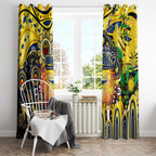 NAIDOC Week 2025 Cowboys Rugby Window Curtain Aboriginal Dot Painting