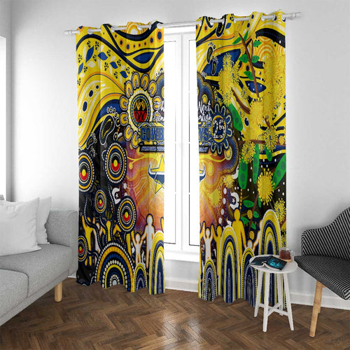 NAIDOC Week 2025 Cowboys Rugby Window Curtain Aboriginal Dot Painting