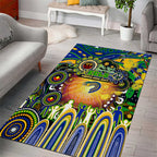 NAIDOC Week 2025 Eels Rugby Area Rug Aboriginal Dot Painting