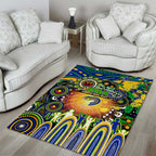 NAIDOC Week 2025 Eels Rugby Area Rug Aboriginal Dot Painting
