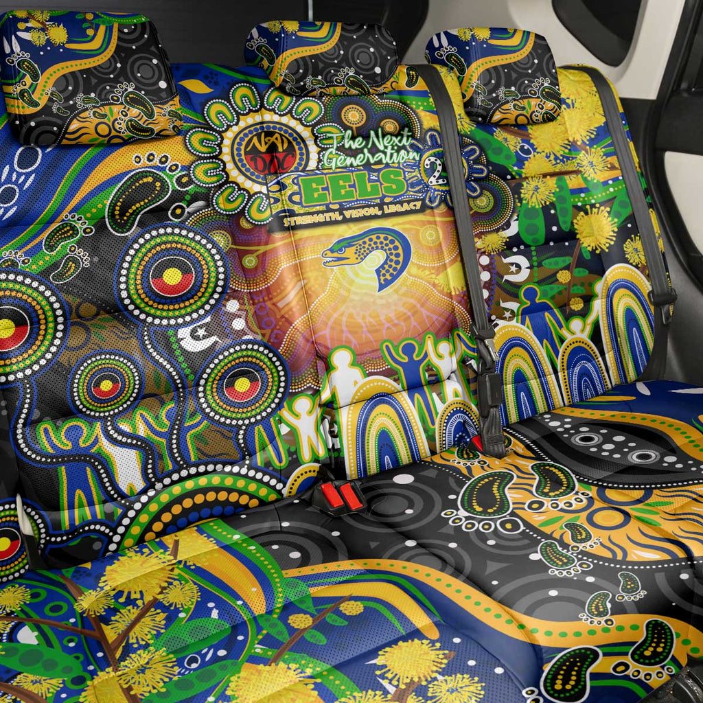 NAIDOC Week 2025 Eels Rugby Back Car Seat Cover Aboriginal Dot Painting