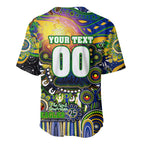 Personalised NAIDOC Week 2025 Eels Rugby Baseball Jersey Aboriginal Dot Painting