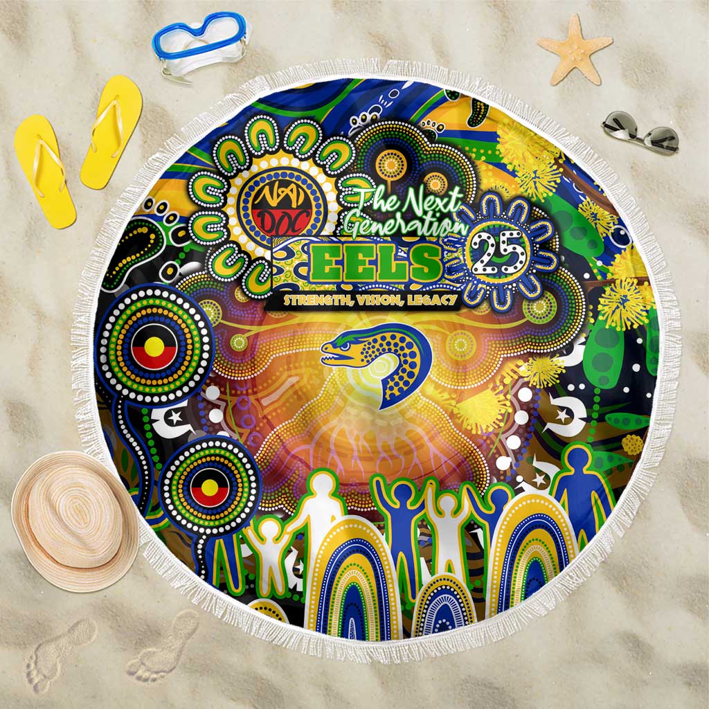 NAIDOC Week 2025 Eels Rugby Beach Blanket Aboriginal Dot Painting