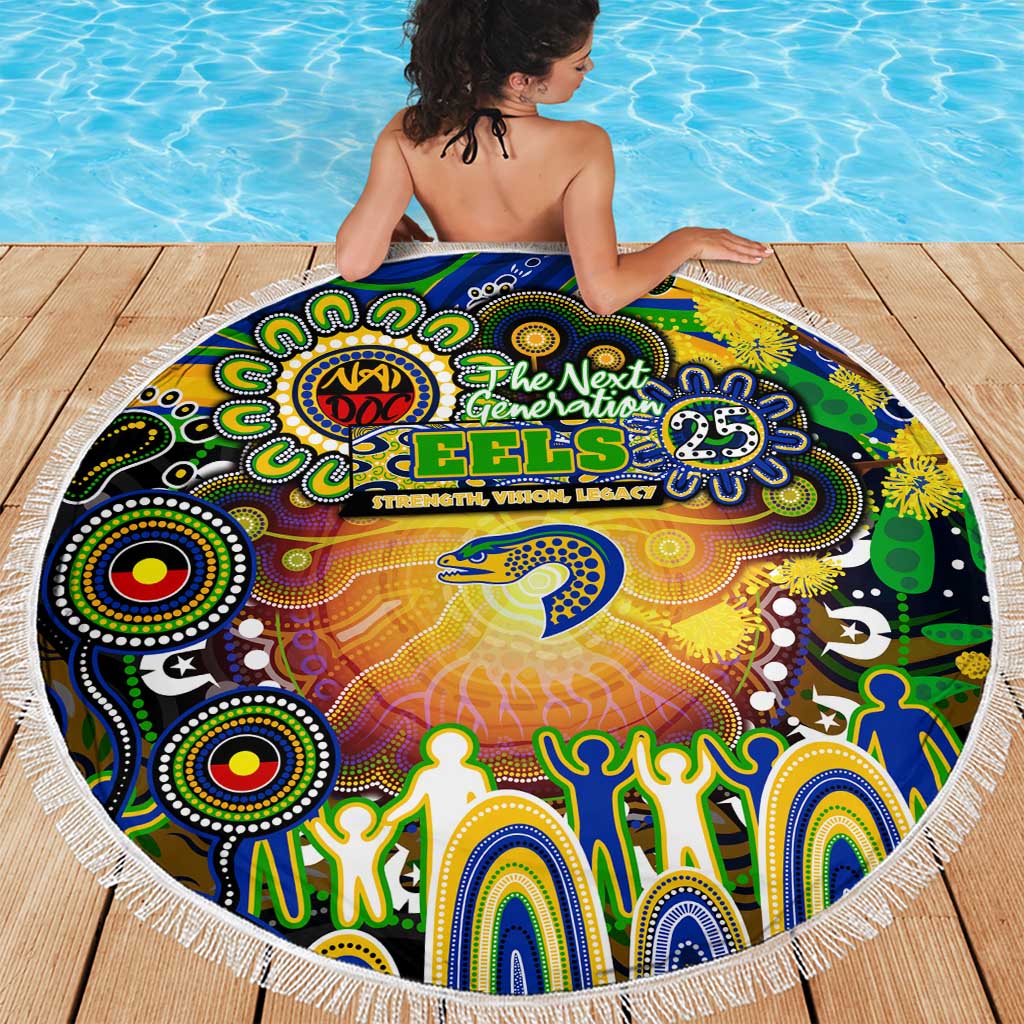 NAIDOC Week 2025 Eels Rugby Beach Blanket Aboriginal Dot Painting