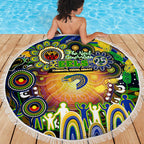 NAIDOC Week 2025 Eels Rugby Beach Blanket Aboriginal Dot Painting