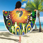 NAIDOC Week 2025 Eels Rugby Beach Blanket Aboriginal Dot Painting