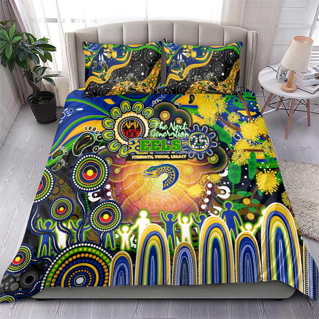 NAIDOC Week 2025 Eels Rugby Bedding Set Aboriginal Dot Painting