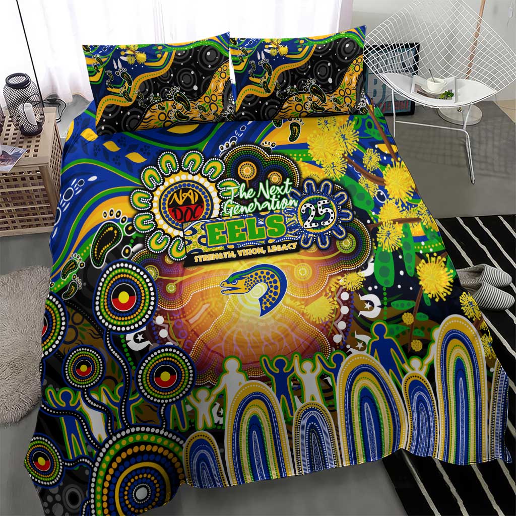 NAIDOC Week 2025 Eels Rugby Bedding Set Aboriginal Dot Painting