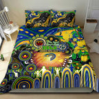 NAIDOC Week 2025 Eels Rugby Bedding Set Aboriginal Dot Painting