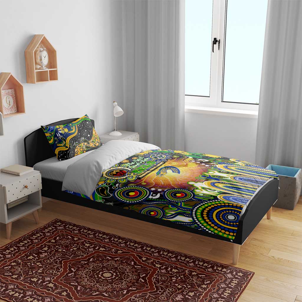 NAIDOC Week 2025 Eels Rugby Bedding Set Aboriginal Dot Painting