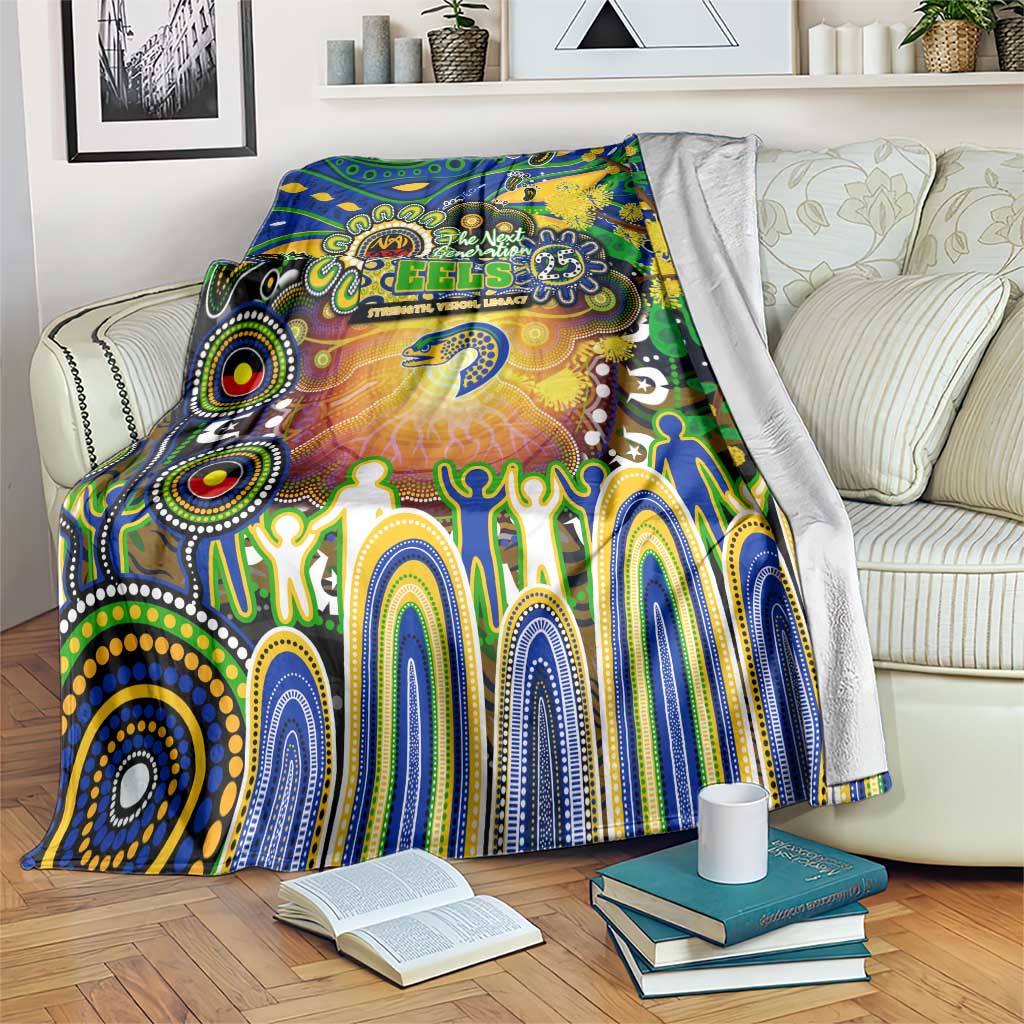 NAIDOC Week 2025 Eels Rugby Blanket Aboriginal Dot Painting