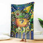 NAIDOC Week 2025 Eels Rugby Blanket Aboriginal Dot Painting