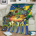 NAIDOC Week 2025 Eels Rugby Blanket Aboriginal Dot Painting