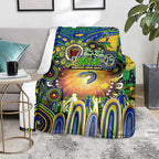 NAIDOC Week 2025 Eels Rugby Blanket Aboriginal Dot Painting