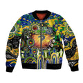 Personalised NAIDOC Week 2025 Eels Rugby Bomber Jacket Aboriginal Dot Painting