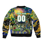 Personalised NAIDOC Week 2025 Eels Rugby Bomber Jacket Aboriginal Dot Painting