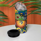 NAIDOC Week 2025 Eels Rugby 4 in 1 Can Cooler Tumbler Aboriginal Dot Painting